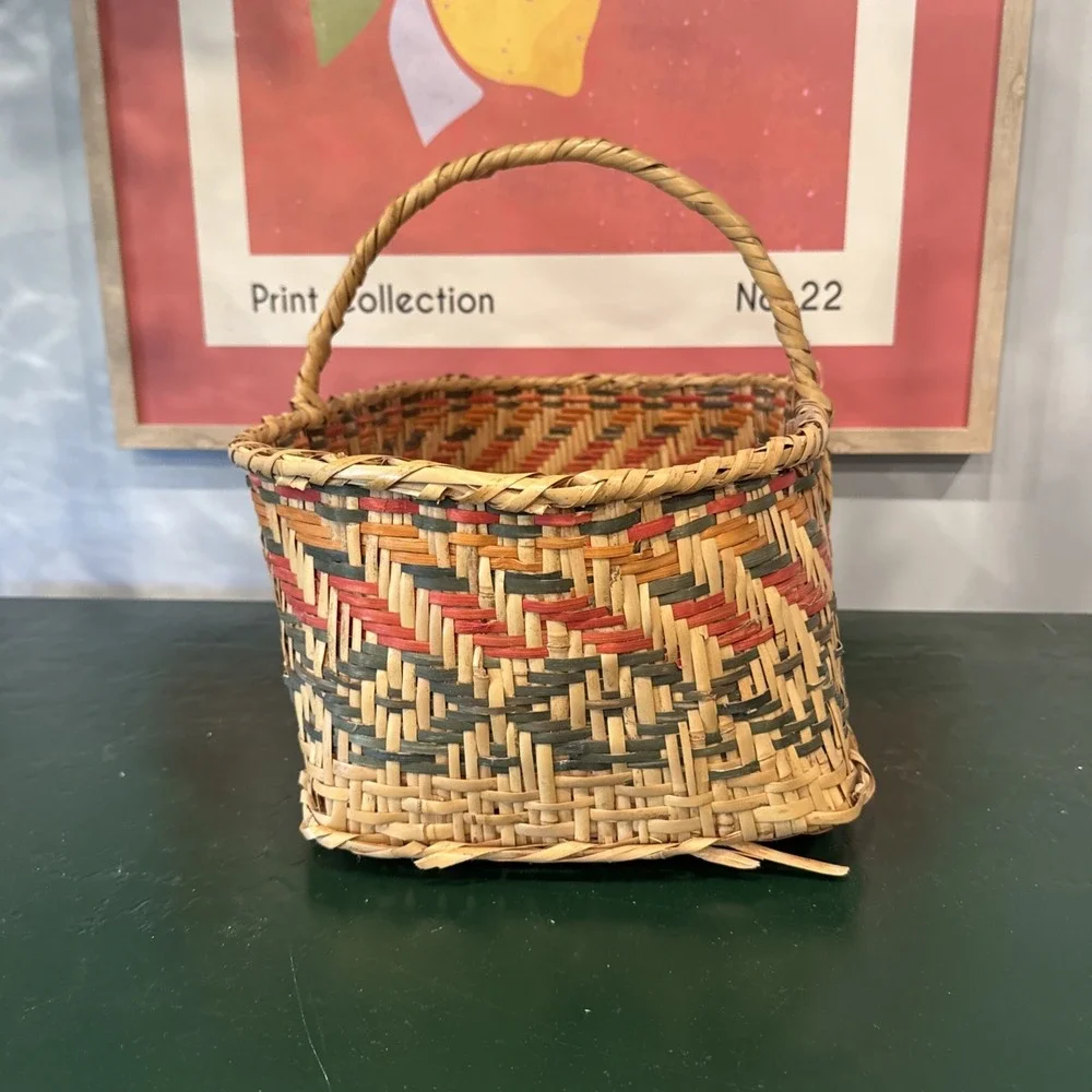Large Rectangle Choctaw Basket Look at pics closely